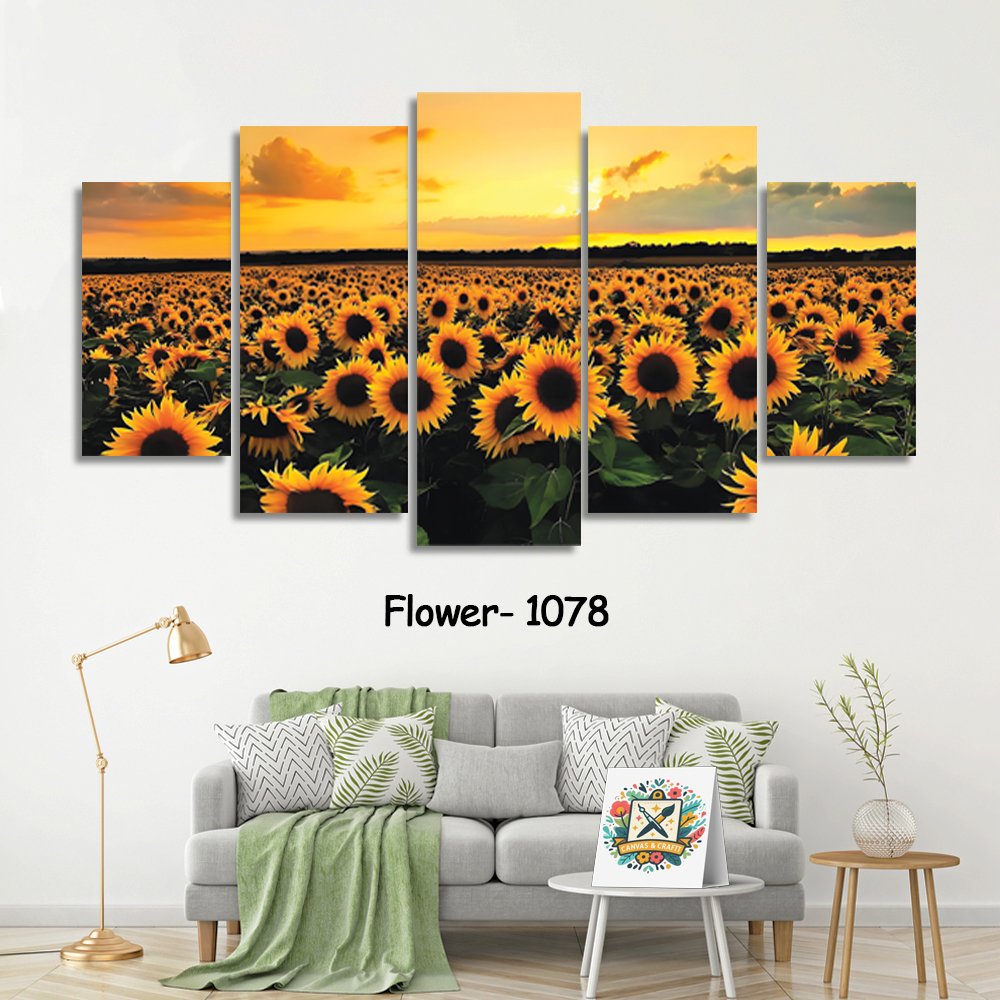 ৫ পার্ট এর ওয়াটারপ্রুফ প্রিমিয়াম ফুলের ক্যানভাস । Code – 1078