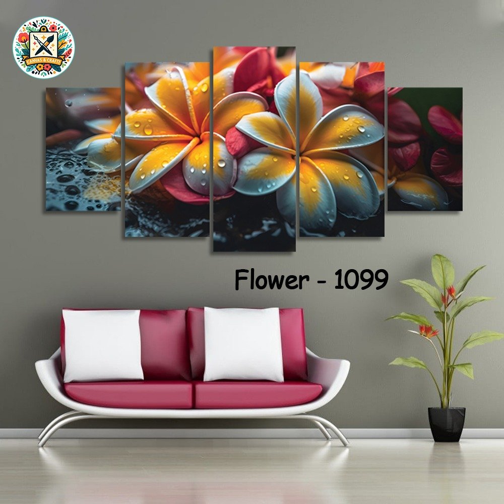 ৫ পার্ট এর ওয়াটারপ্রুফ প্রিমিয়াম ফুলের ক্যানভাস । Code – 1099