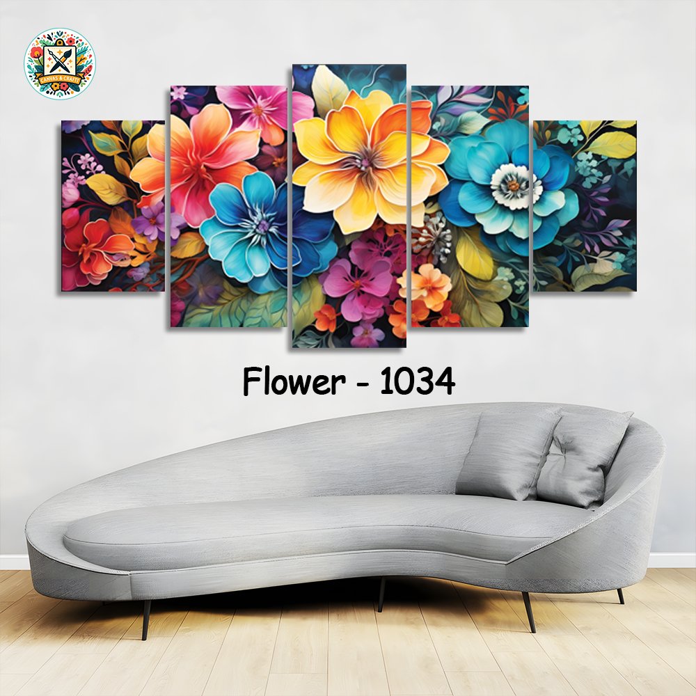 ৫ পার্ট এর ওয়াটারপ্রুফ প্রিমিয়াম ফুলের ক্যানভাস । Code – 1034