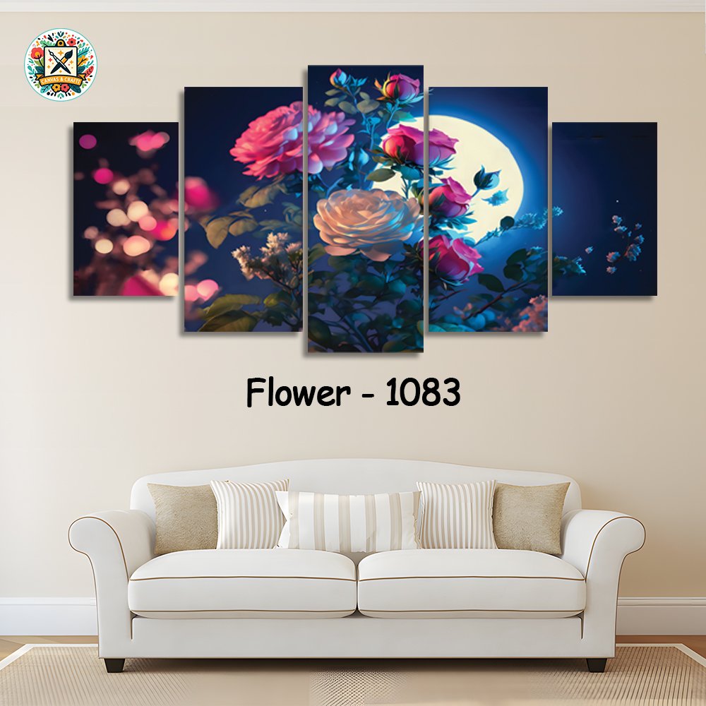 ৫ পার্ট এর ওয়াটারপ্রুফ প্রিমিয়াম ফুলের ক্যানভাস । Code – 1083