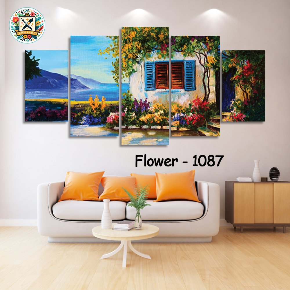 ৫ পার্ট এর ওয়াটারপ্রুফ প্রিমিয়াম ফুলের ক্যানভাস । Code – 1087