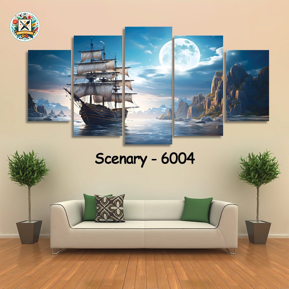 ৫ পার্ট এর ওয়াটারপ্রুফ প্রিমিয়াম সিনারি ক্যানভাস । Code – 6004