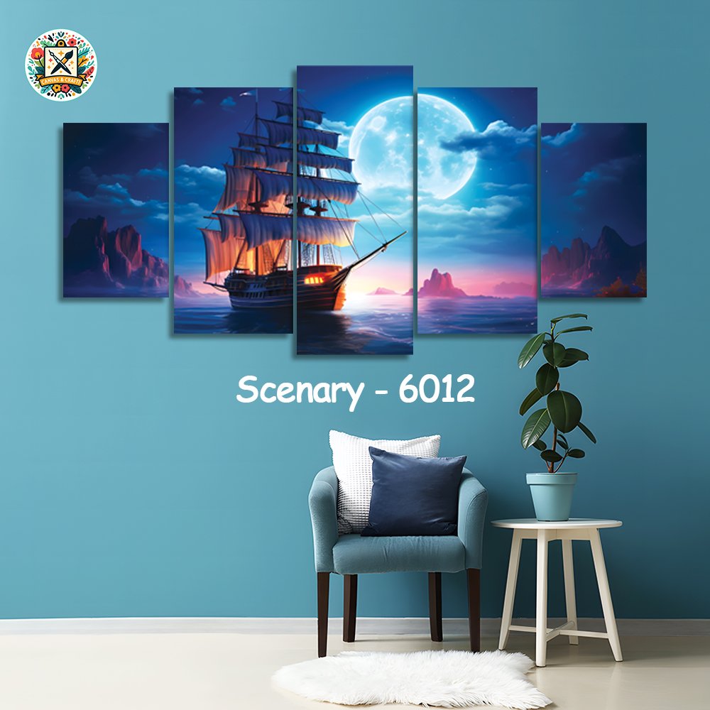 ৫ পার্ট এর ওয়াটারপ্রুফ প্রিমিয়াম সিনারি ক্যানভাস । Code – 6012